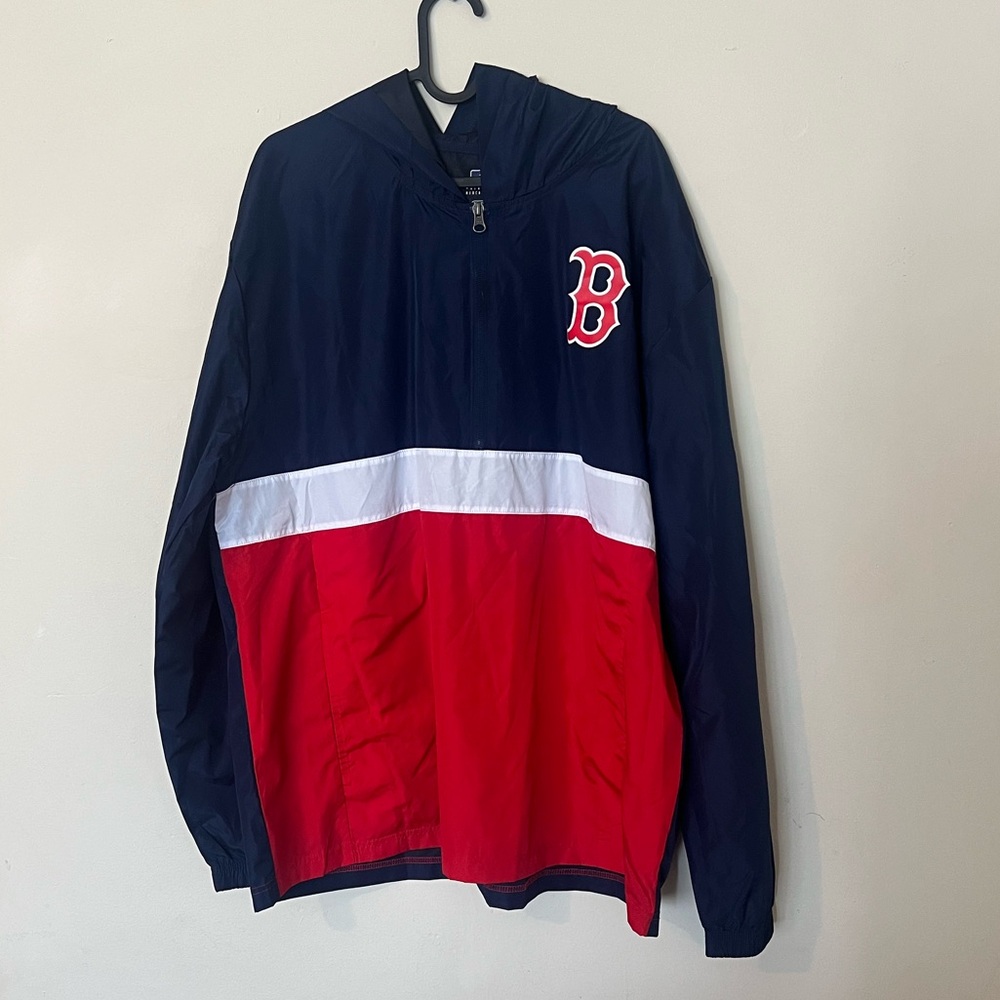 MLB Boston Red Sox Hooded Windbreaker Mens XL